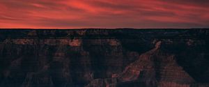 Preview wallpaper canyon, cliffs, twilight, dark, landscape
