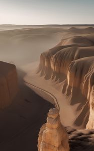 Preview wallpaper canyon, desert, sand, nature