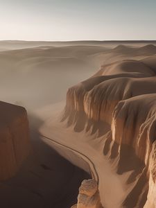 Preview wallpaper canyon, desert, sand, nature