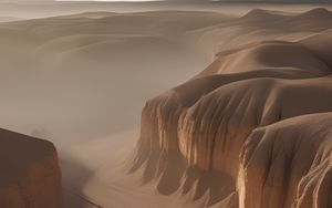 Preview wallpaper canyon, desert, sand, nature
