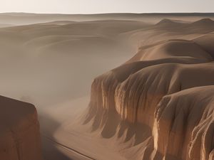 Preview wallpaper canyon, desert, sand, nature