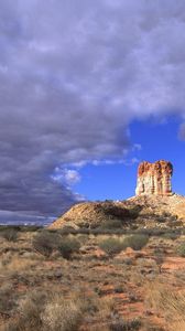 Preview wallpaper canyon, eminence, clouds, sky, australia