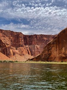 Preview wallpaper canyon, lake, rocks, nature