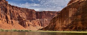 Preview wallpaper canyon, lake, rocks, nature