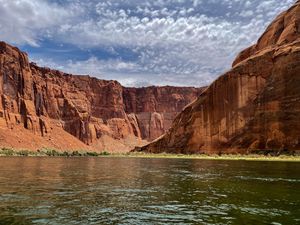 Preview wallpaper canyon, lake, rocks, nature