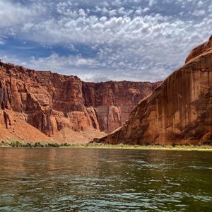 Preview wallpaper canyon, lake, rocks, nature