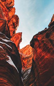 Preview wallpaper canyon, layers, sky, mountains