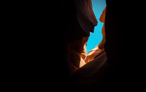 Preview wallpaper canyon, light, relief, darkness