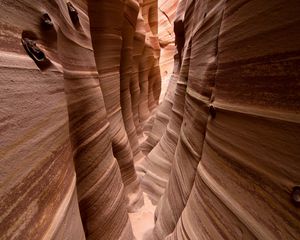 Preview wallpaper canyon, lines, pass, yellow, sand