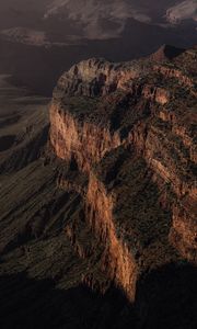 Preview wallpaper canyon, mountains, cliff, aerial view, landscape