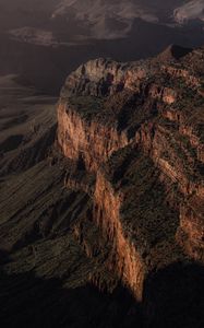 Preview wallpaper canyon, mountains, cliff, aerial view, landscape