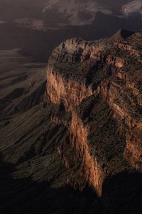 Preview wallpaper canyon, mountains, cliff, aerial view, landscape