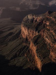 Preview wallpaper canyon, mountains, cliff, aerial view, landscape
