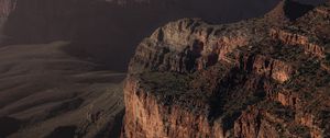 Preview wallpaper canyon, mountains, cliff, aerial view, landscape