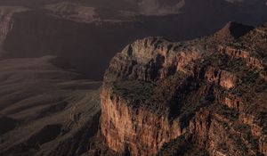 Preview wallpaper canyon, mountains, cliff, aerial view, landscape