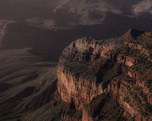 Preview wallpaper canyon, mountains, cliff, aerial view, landscape