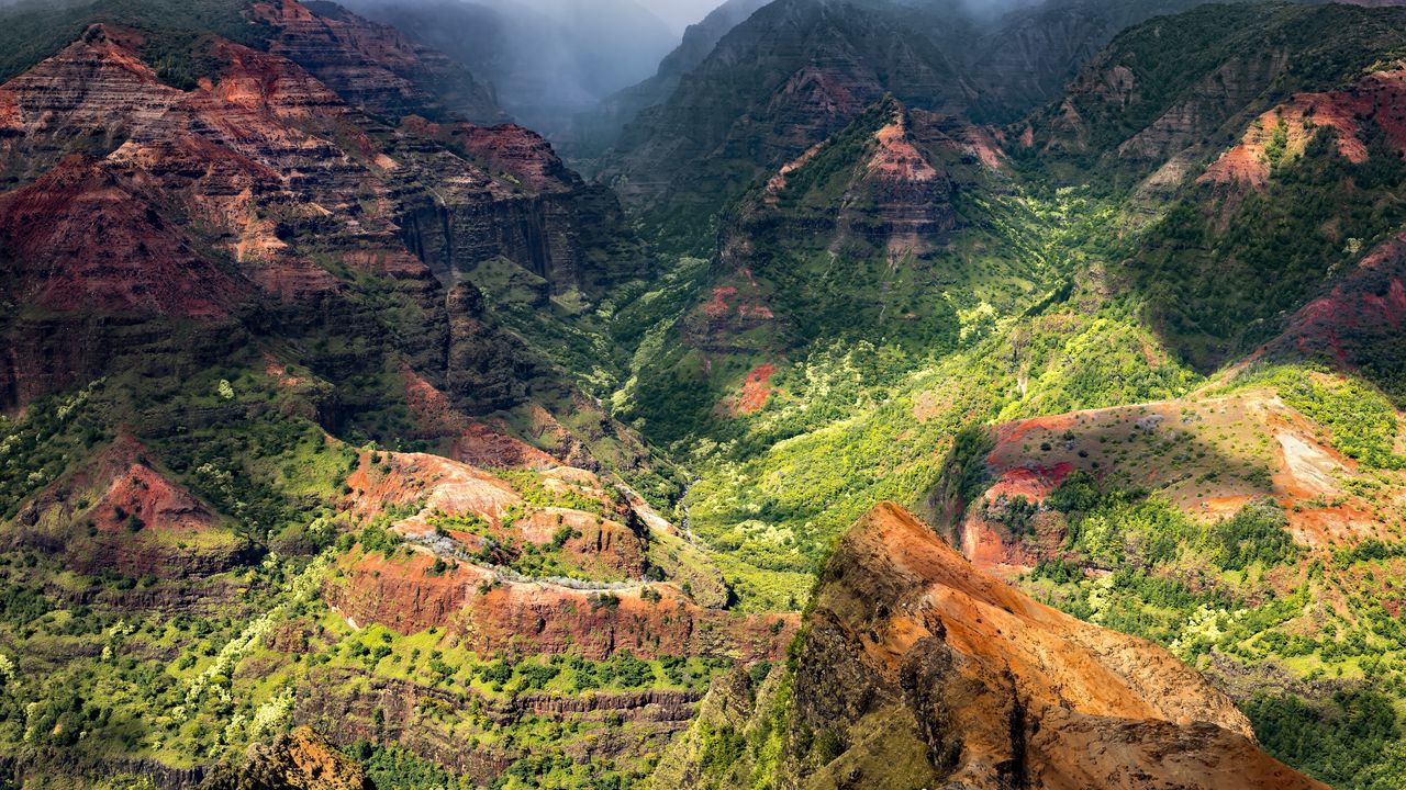 Wallpaper canyon, mountains, relief, rocks, landscape, nature