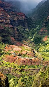 Preview wallpaper canyon, mountains, relief, rocks, landscape, nature