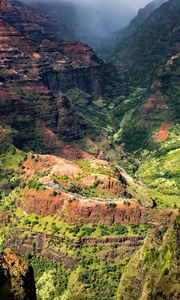 Preview wallpaper canyon, mountains, relief, rocks, landscape, nature