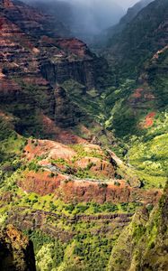 Preview wallpaper canyon, mountains, relief, rocks, landscape, nature