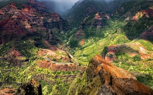 Preview wallpaper canyon, mountains, relief, rocks, landscape, nature