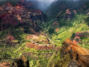 Preview wallpaper canyon, mountains, relief, rocks, landscape, nature