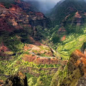 Preview wallpaper canyon, mountains, relief, rocks, landscape, nature