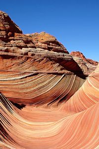 Preview wallpaper canyon, pattern, lines, orange, stones