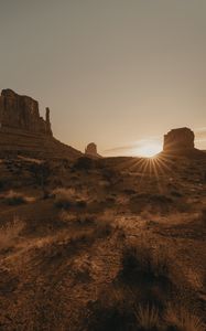 Preview wallpaper canyon, prairies, desert, grass