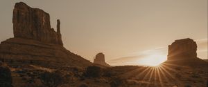 Preview wallpaper canyon, prairies, desert, grass