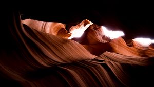 Preview wallpaper canyon, relief, cave, light