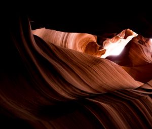 Preview wallpaper canyon, relief, cave, light
