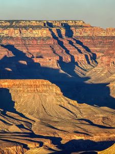 Preview wallpaper canyon, relief, shadows, nature