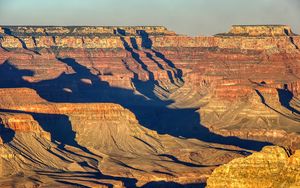 Preview wallpaper canyon, relief, shadows, nature