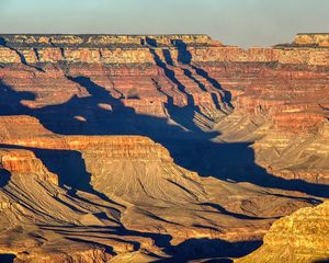 Preview wallpaper canyon, relief, shadows, nature