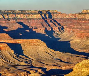 Preview wallpaper canyon, relief, shadows, nature