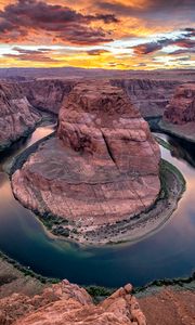 Preview wallpaper canyon, river, horseshoe bend, colorado, arizona