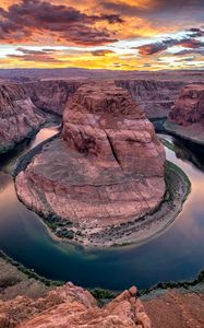 Preview wallpaper canyon, river, horseshoe bend, colorado, arizona