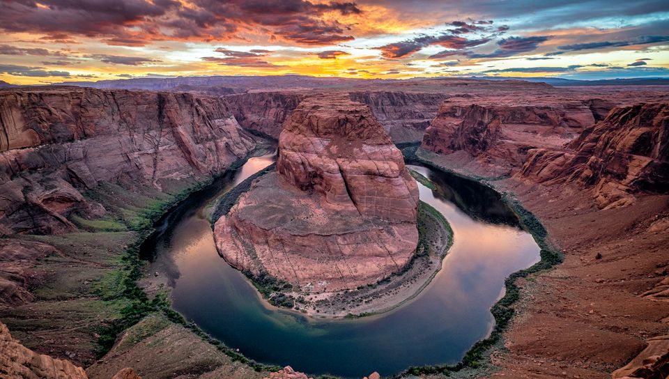 960x544 Wallpaper canyon, river, horseshoe bend, colorado, arizona