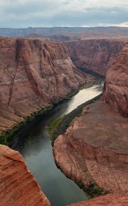 Preview wallpaper canyon, river, rocks, stones, landscape