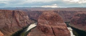 Preview wallpaper canyon, river, rocks, stones, landscape