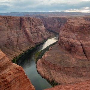 Preview wallpaper canyon, river, rocks, stones, landscape