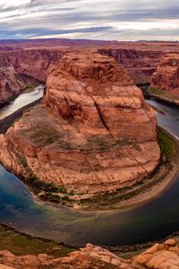 Preview wallpaper canyon, river, rocks, distance