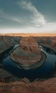 Preview wallpaper canyon, rock, river, landscape