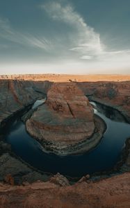 Preview wallpaper canyon, rock, river, landscape