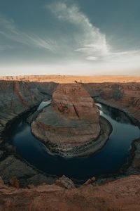 Preview wallpaper canyon, rock, river, landscape