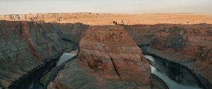 Preview wallpaper canyon, rock, river, landscape