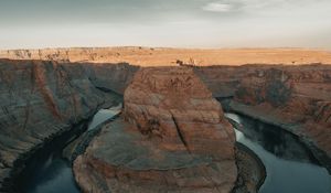 Preview wallpaper canyon, rock, river, landscape