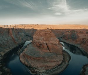 Preview wallpaper canyon, rock, river, landscape