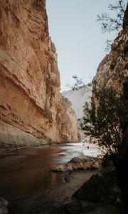 Preview wallpaper canyon, rock, river, nature